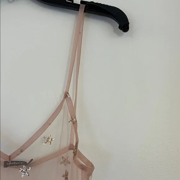 πΈβ¨ Lirika Matoshi Pink Star Tulle Maxi Dress β Size Small β¨πΈ - Picture 4 of 9